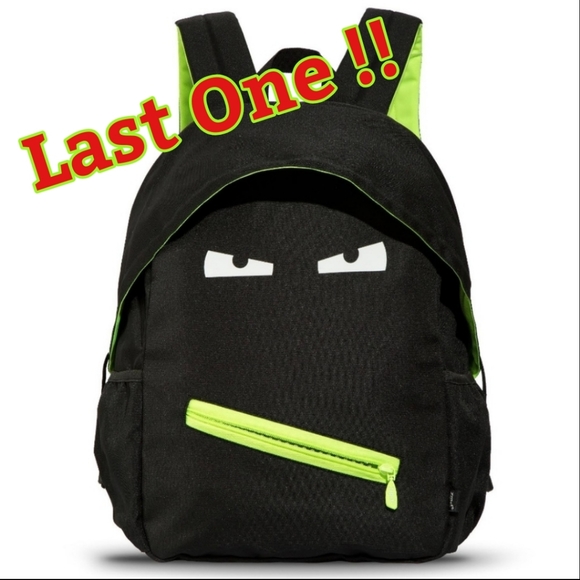 Zipit GRILLZ Backpack Hood Teeth Eyes Lime Trim HP - Picture 8 of 8
